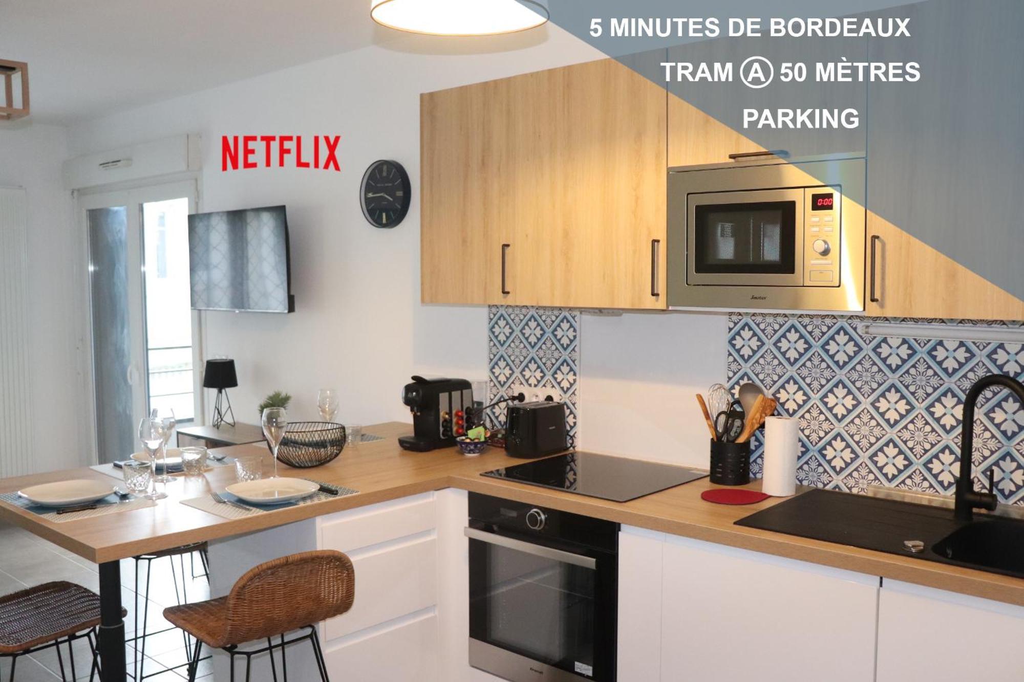 Apartament Les Cedres -Tram A 50 Metres, Bordeaux A 5 Minutes, Parking Cenon Zewnętrze zdjęcie